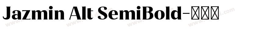Jazmin Alt SemiBold字体转换